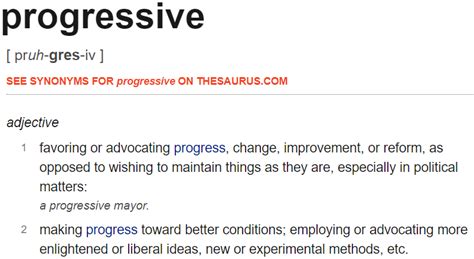 progressive results meaning|progressive adjective .